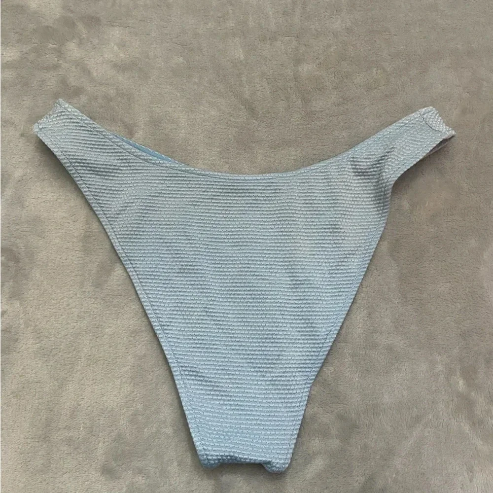 Frankie's Bikinis Metallic Textured Cheeky Bikini Bottom 21452